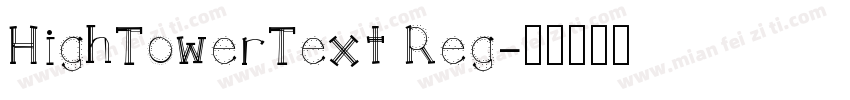 HighTowerText Reg字体转换